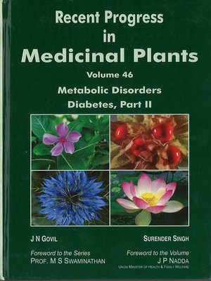 cover image of Recent Progress In Medicinal Plants  (Metabolic Disorders Diabetes, Part-II)